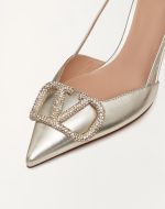 VLOGO GLOW LAMINATED NAPPA SLINGBACK PUMP 80 MM / 3.15 IN. - Image 3